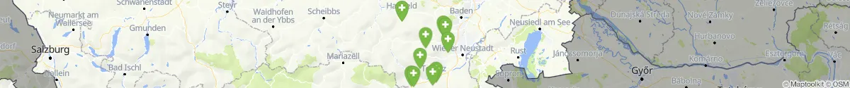 Map view for Pharmacies emergency services nearby Gutenstein (Wiener Neustadt (Land), Niederösterreich)